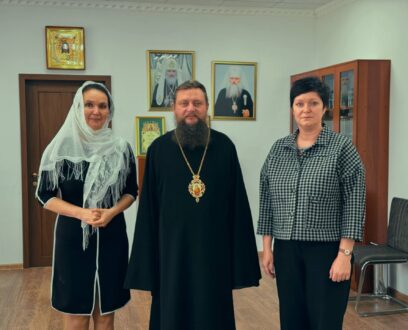 В епархиальном управлении Славгородской епархии состоялась встреча епископа Славгородского и Каменского Иоасафа с М.М.Градусовой