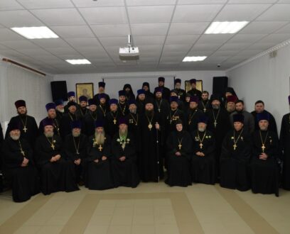 В епархиальном управлении Славгородской епархии состоялось ежегодное итоговое собрание духовенства Славгородской епархии.