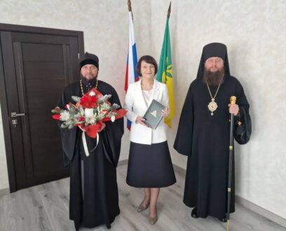 Состоялась встреча епископа Славгородского и Каменского Иоасафа с главой муниципального округа  города Славгород Людмилой Валерьевной Подгора.
