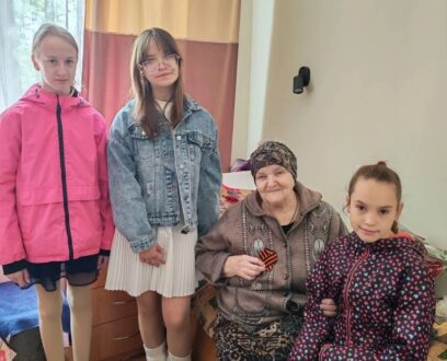 Воспитанники воскресной школы присоединились к акции «Георгиевская ленточка»